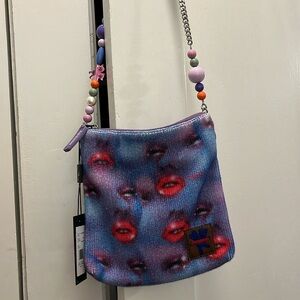 Marc jacobs heaven faces knitted cross body bag